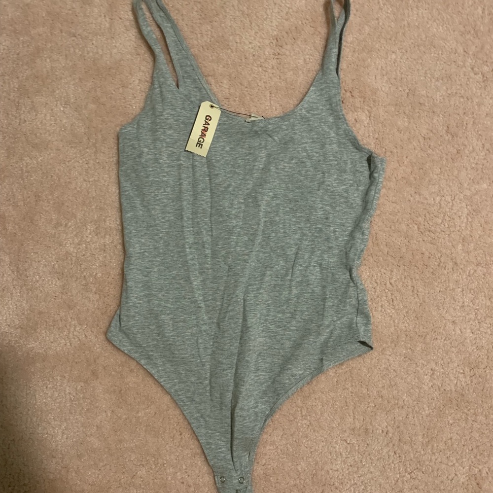 Plain Gray Body Suit